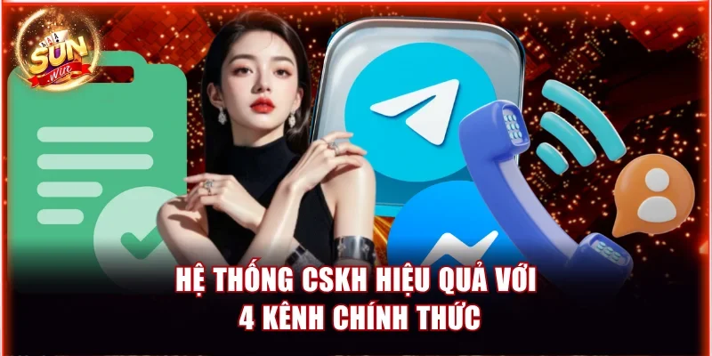Hệ thống CSKH hiệu quả với 4 kênh chính thức